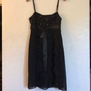 Black cocktail dress Coldwater Creek Size 8